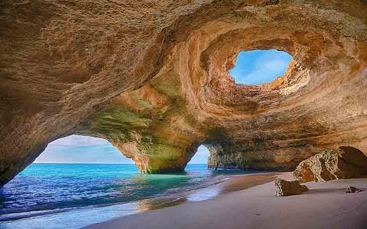 Algarve, Portugal - cliffs and golden coastline